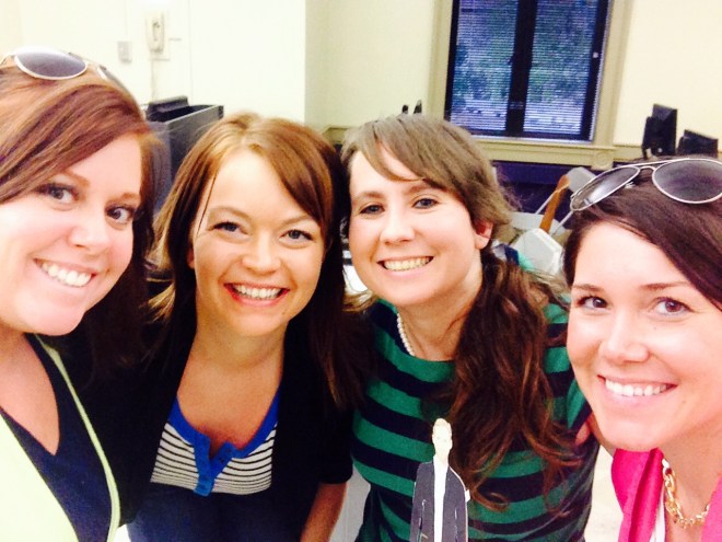 Angela, me, Charlotte, Sheena, and Ryan Gosling.