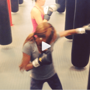 Me & my workout partner kicking it!