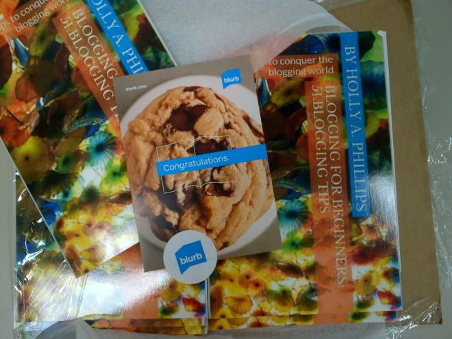 My Blogging book, in print! 