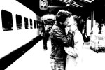 black-and-white-couple-kiss-love-train-station-Favim.com-72422