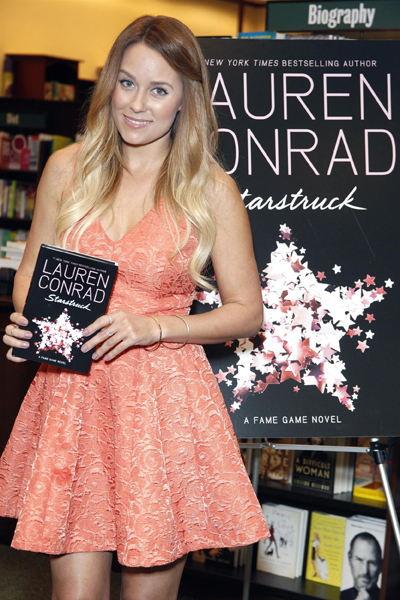"LC" & her book.