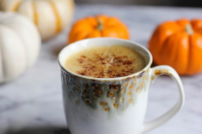 Homemade pumpkin spice latte