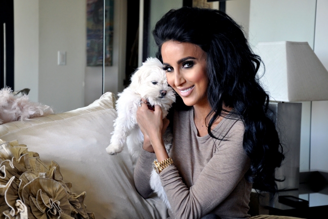 Lily Ghalichi looking perfect.