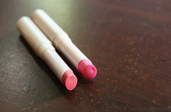 Carmex in Pink and Peach tint. 