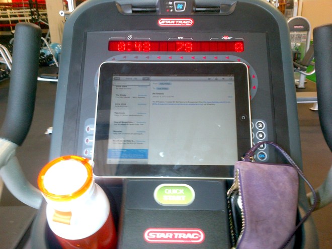 I work while I ride.