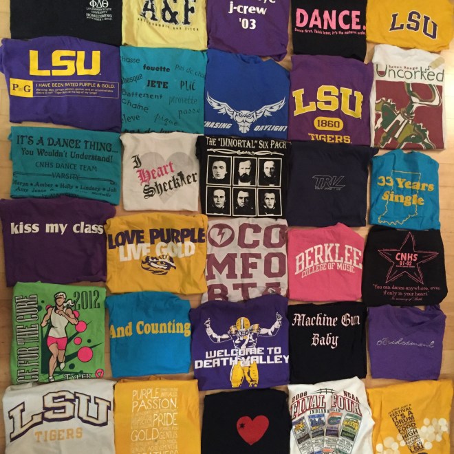 T-shirts full of memories...