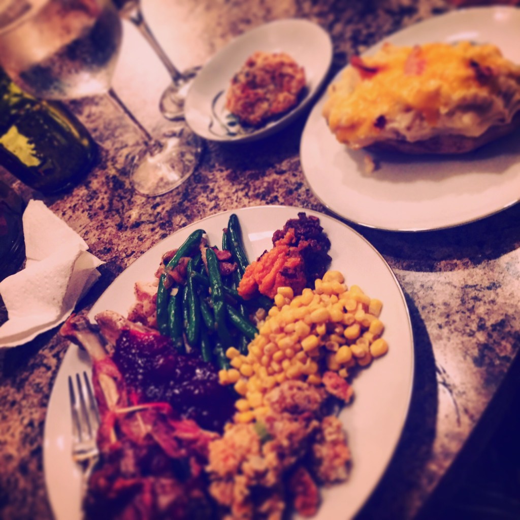 Thanksgiving feast at Case de Blanche.