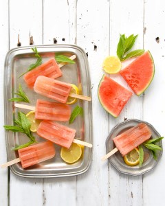 Watermelon mojito popsicles!