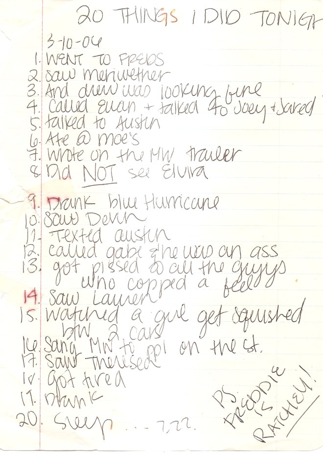 A rather embarrassing tradition...